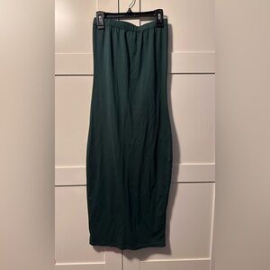 NWOT Green Strapless Dress OR Skirt